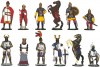 Шахматы исторические с фигурами из олова покрашенными в полу коллекционном качестве
